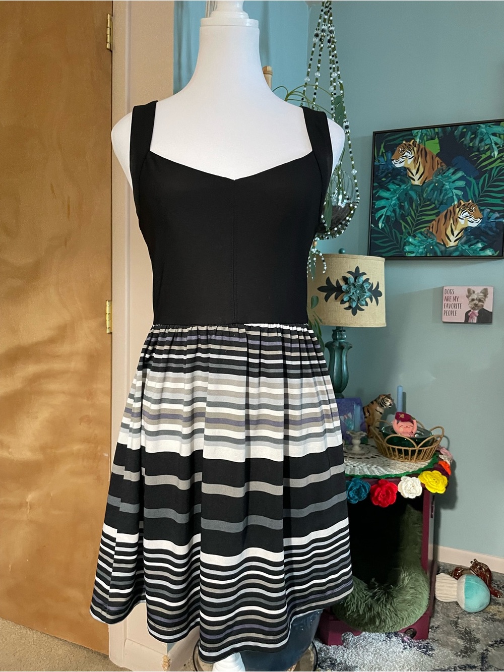 BeBop Black Dress with Logo Tag
